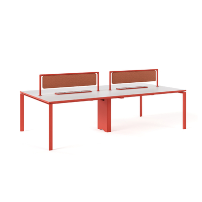Buy FLEX Modern 4 Person Workstation With Generous Face To Face Design Ample Workspace online manufacture