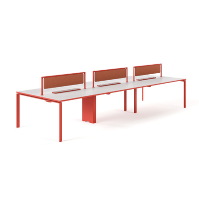 Buy FLEX 8 Person Office Workstation Desk Modern Design With Integrated Cable Management Large desk online manufacture