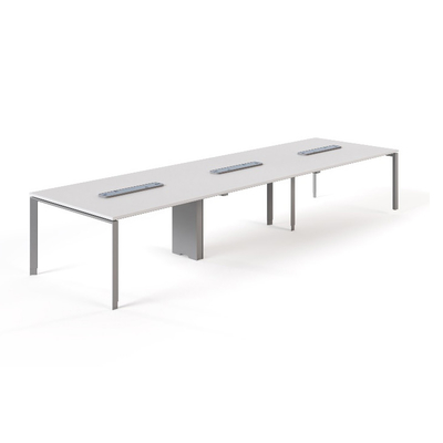 Buy MC3.0 E1 Melamine Board Conference Table Meeting Room Desk With Cable Management online manufacture