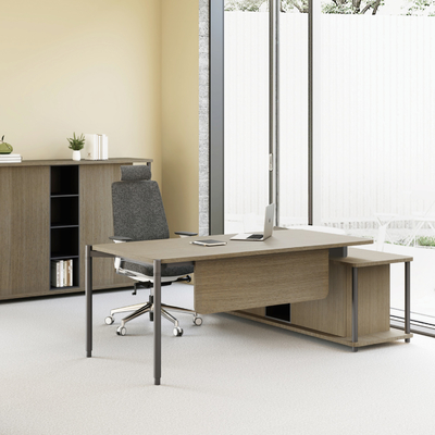 Buy FLEX Ergonomic Design Executive Office Desk Rectangular Shape With Spacious Storage online manufacture