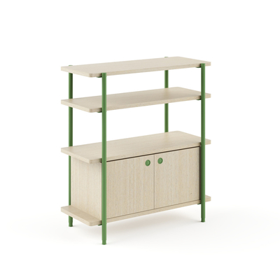 Buy FLEX Modern Open Office Storage Cabinet With Doors And Shelves Multi Tiered Design online manufacture