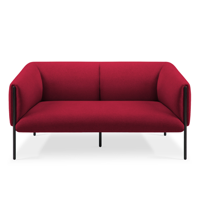 Buy Clean Lines Resilient Fabric Modern Office Sofa Double Seater Lobby Seating Solution online manufacture