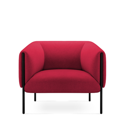 Buy GRANDEUR Fabric Modern Office Sofa Single Seat Ergonomic Support Single Armchair online manufacture