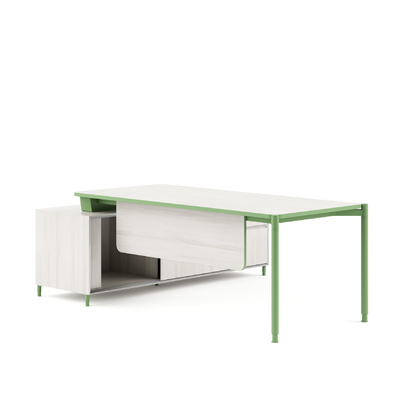 Buy FLEX Sleek And Modern Design Executive Office Table Functional Office Manager Desk online manufacture