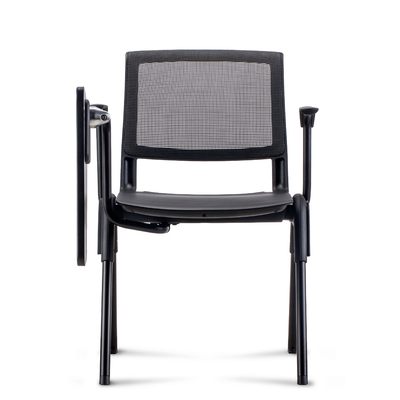 Buy Ergonomic Mesh Office Chair , Mesh Conference Room Chairs With Foldable Writing Tablet online manufacture