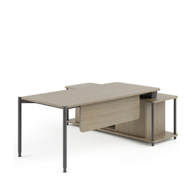 Buy FLEX Sleek Design Modern Executive Office Desk Rounded Edges For Managerial Spaces online manufacture