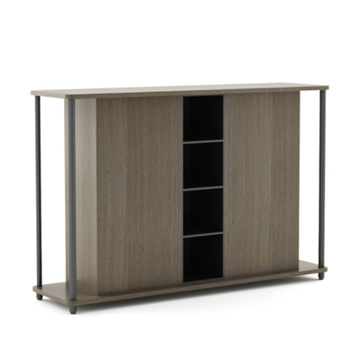 Buy FLEX Sleek Finish Executive Desk Hutch Multi Purpose Shelving Storage Cabinet For Office Spaces online manufacture